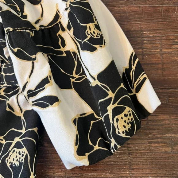 Cache Vintage Cropped Floral Jacket Statement Balloon Sleeve Size Large - Picture 4 of 14